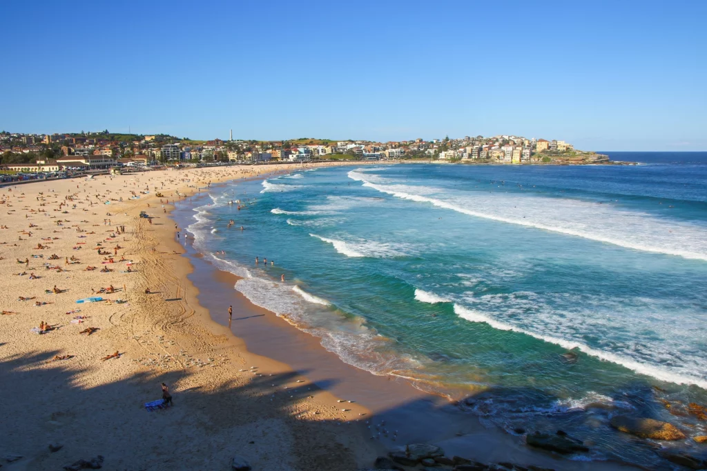 Aerial view of Bondi Beach